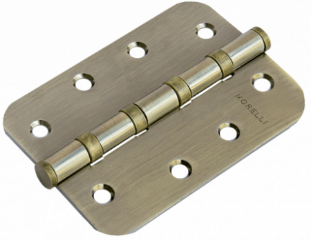 Петля MORELLI стальная универсальная скругленная MS-C 100X70X2.5-4BB AB Античная бронза