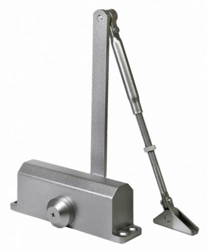 Дверной доводчик DC-1 SILVER Нагрузка 40-65 кг.  серебро